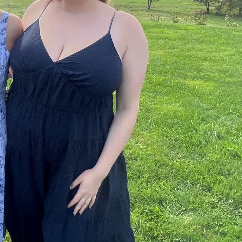Abercrombie | Flowy Tiered Maxi Dress | NAXY | XLT